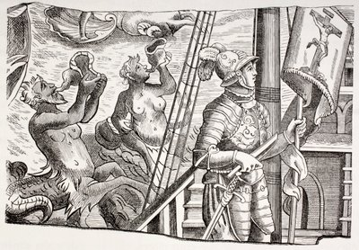 Christopher Columbus aboard his ship the Santa Maria on his first voyage to the New World, from 